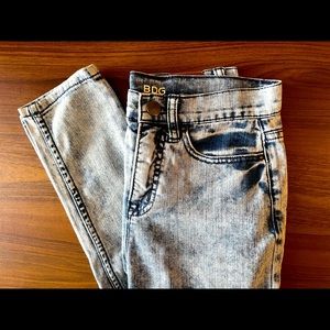 BDG High Waisted Acid Wash Skinny Jeans